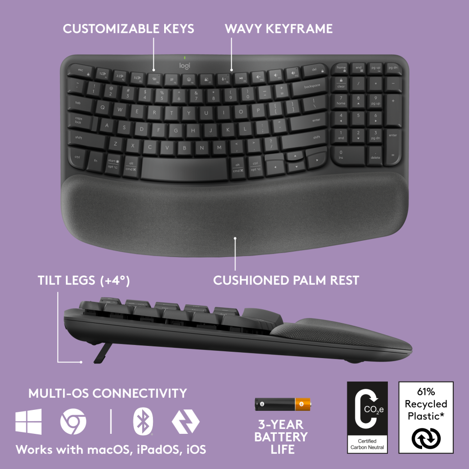 Logitech wave keys keyboard Remtek