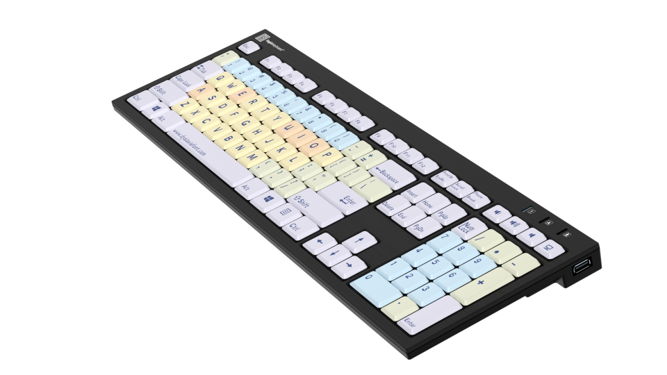 VTKeys Dyslexie PC Keyboard angled