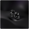 loop quiet 2 earplugs black in a stylised black background