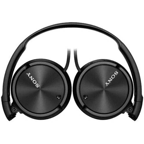 Sony MDR-ZX110NC Noise Cancelling Headphones - Black folded