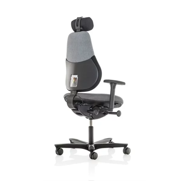 Orangebox flo high back ergonomic task chair with headrest, arms with 360 degree rotation - Image 2