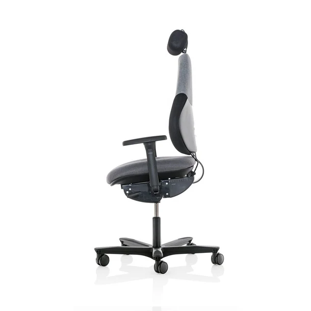 Orangebox flo high back ergonomic task chair with headrest, arms with 360 degree rotation - Image 3