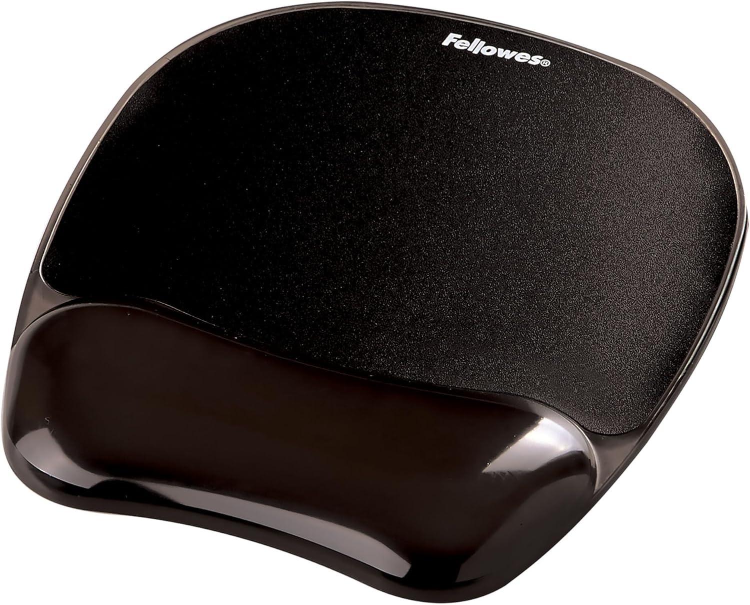 Fellowes Crystal Mouse Pad And Wrist Rest Black