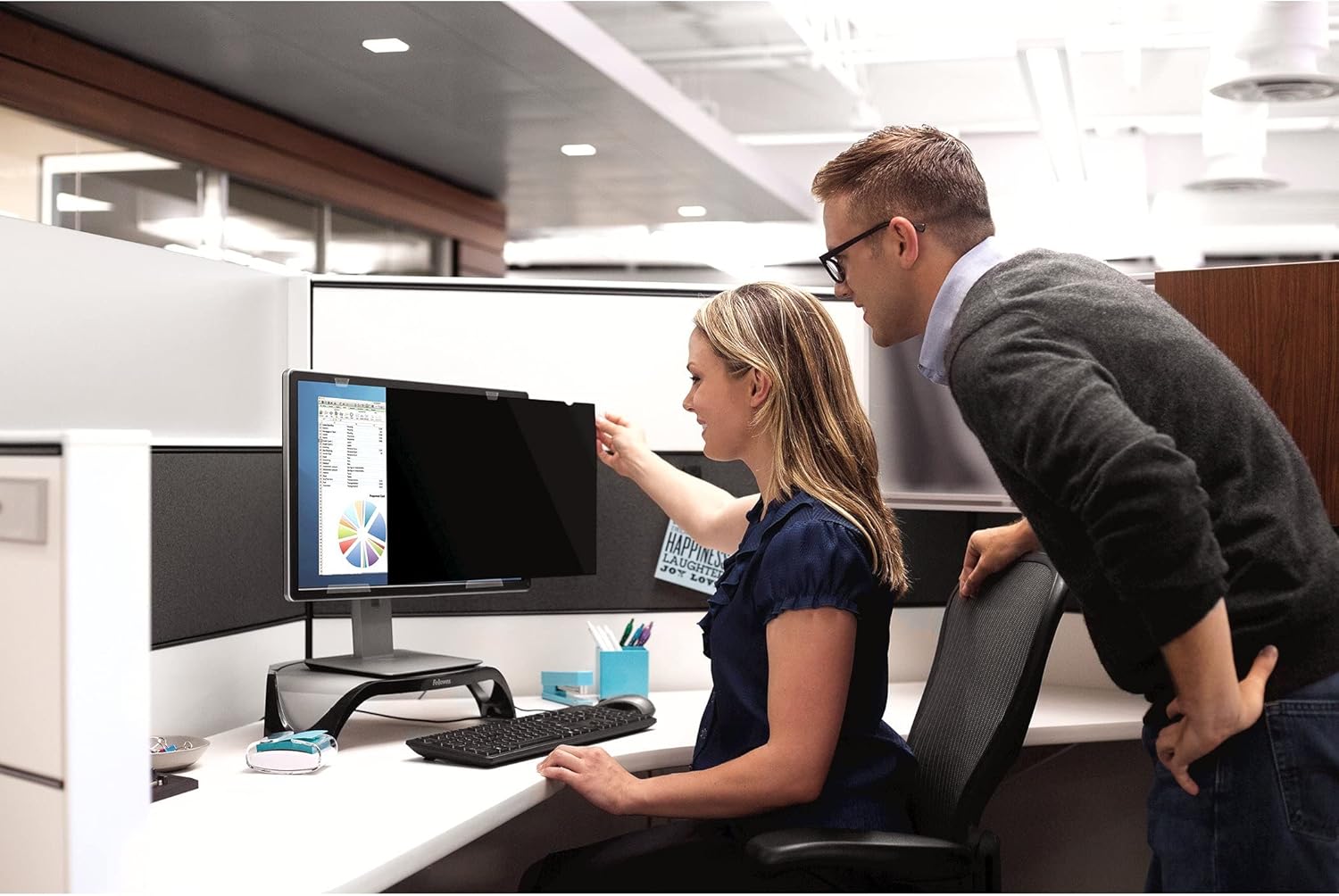 Fellowes PrivaScreen Privacy Filter Widescreen 23 Inch - Image 4