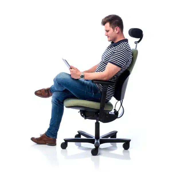 Orangebox flo high back ergonomic task chair, no arms, no headrest - Image 2
