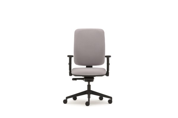 Pluto plus high back task chair, adjustable folding arms