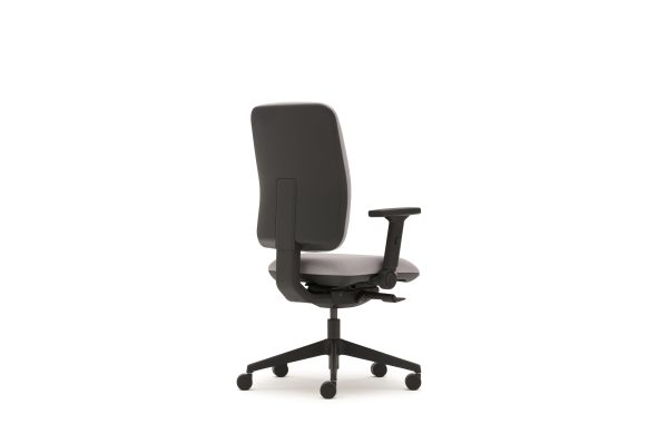 Pluto plus high back task chair, adjustable folding arms - Image 4