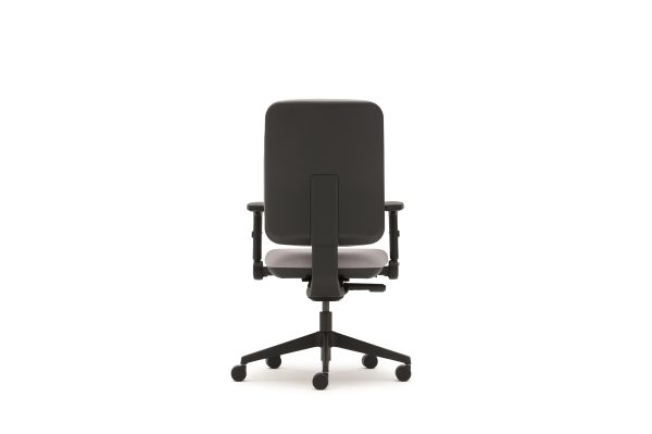 Pluto plus high back task chair, adjustable folding arms - Image 3