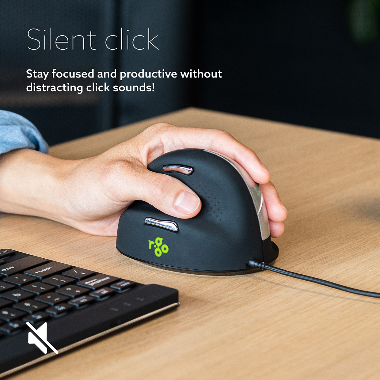 R-Go HE Ergonomic Vertical Mouse - Image 7