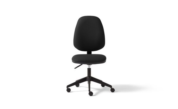 Saturn high back task chair, upholstered seat and inner backrest, standard mechanism, no arms