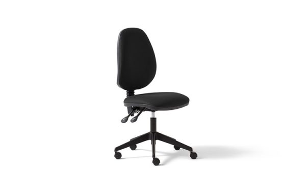 Saturn high back task chair, upholstered seat and inner backrest, standard mechanism, no arms - Image 4