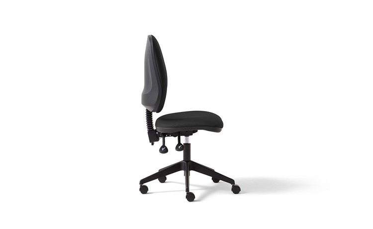 Saturn high back task chair, upholstered seat and inner backrest, standard mechanism, no arms - Image 3