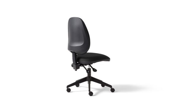 Saturn high back task chair, upholstered seat and inner backrest, standard mechanism, no arms - Image 2