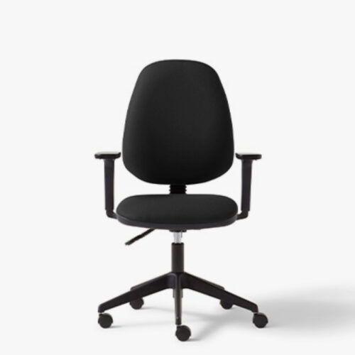 Saturn high back task chair, upholstered seat and inner backrest, standard mechanism, HA arms