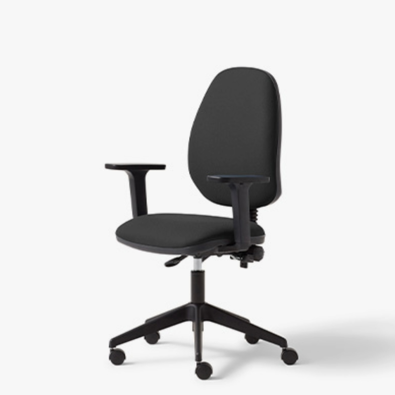 Saturn high back task chair, upholstered seat and inner backrest, standard mechanism, HA arms - Image 4