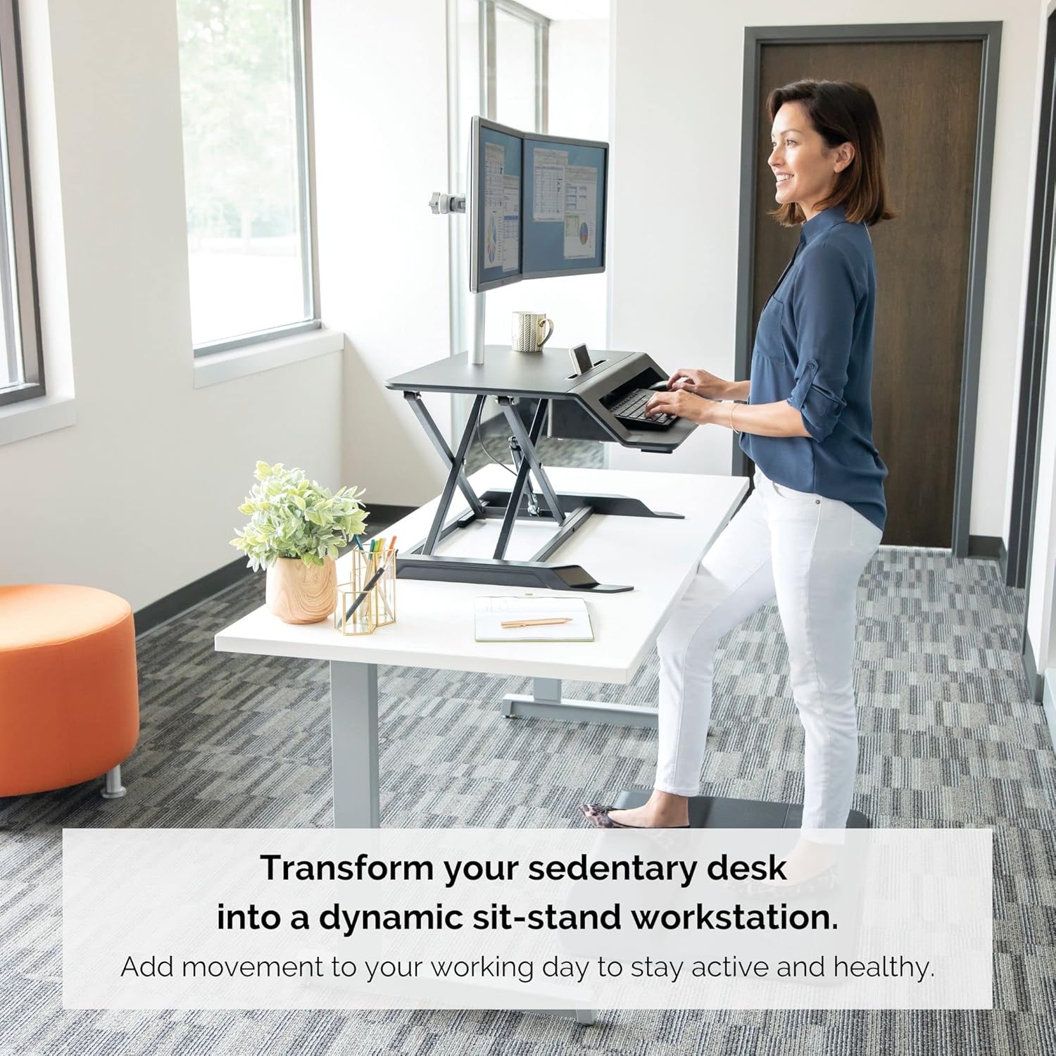 Fellowes Lotus LT Sit/Stand Workstation - Image 2