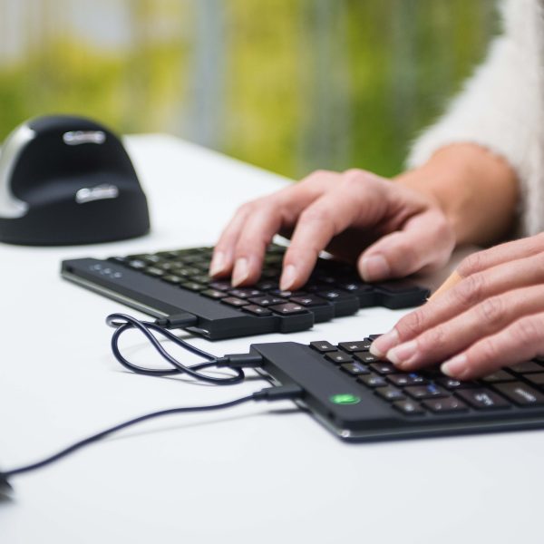 R-Go Split Keyboard UK black wired - Image 2