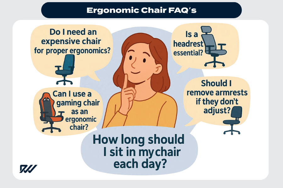 Ergonomic Chair FAQ's infographic