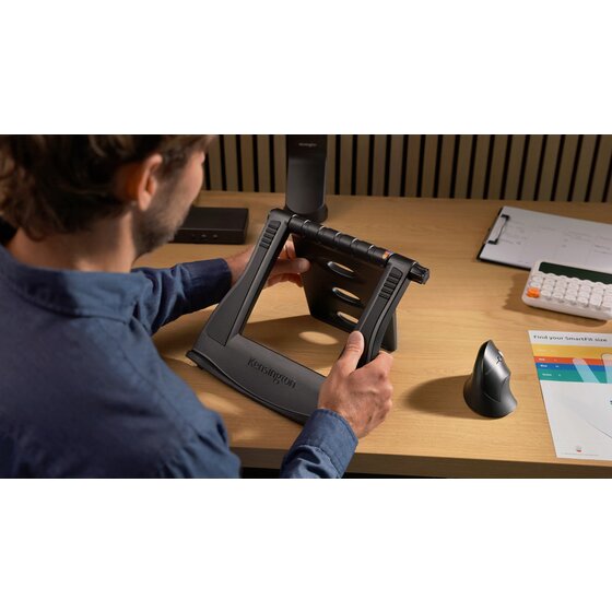 Kensington SmartFit™ Easy Riser™ Laptop Cooling Stand - Black - Image 3