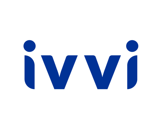 ivvi Notes logo blue text mark minimalist branding for speech to map note taking software
