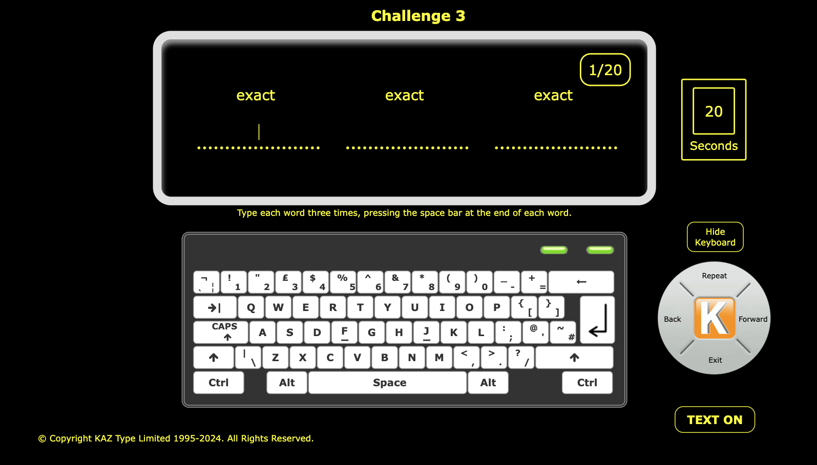 KAZ - Accessible Touch Typing Software - Image 3