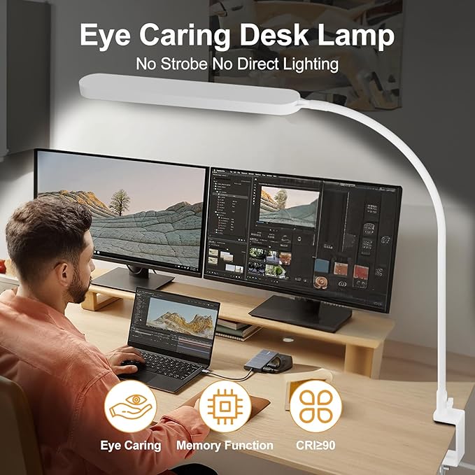 SKYLEO LED Desk Lamp with Gooseneck - Image 4