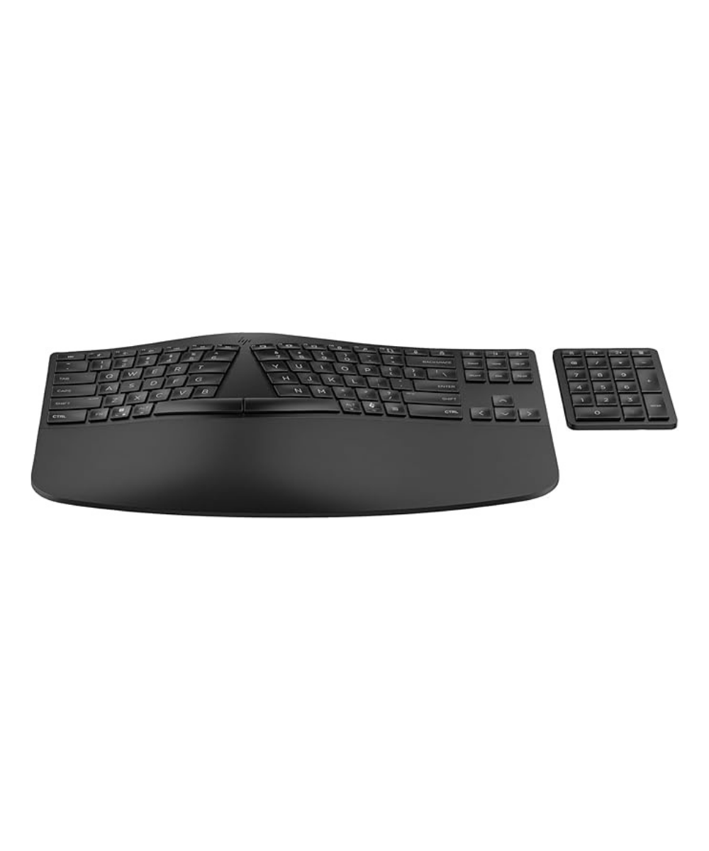 HP 960 Ergonomic Wireless Keyboard with Separate Number Pad - Image 2