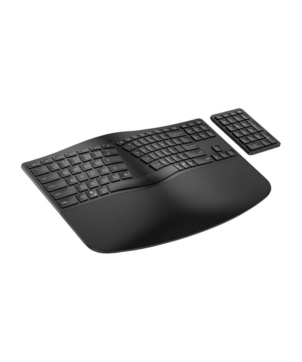 HP 960 Ergonomic Wireless Keyboard with Separate Number Pad
