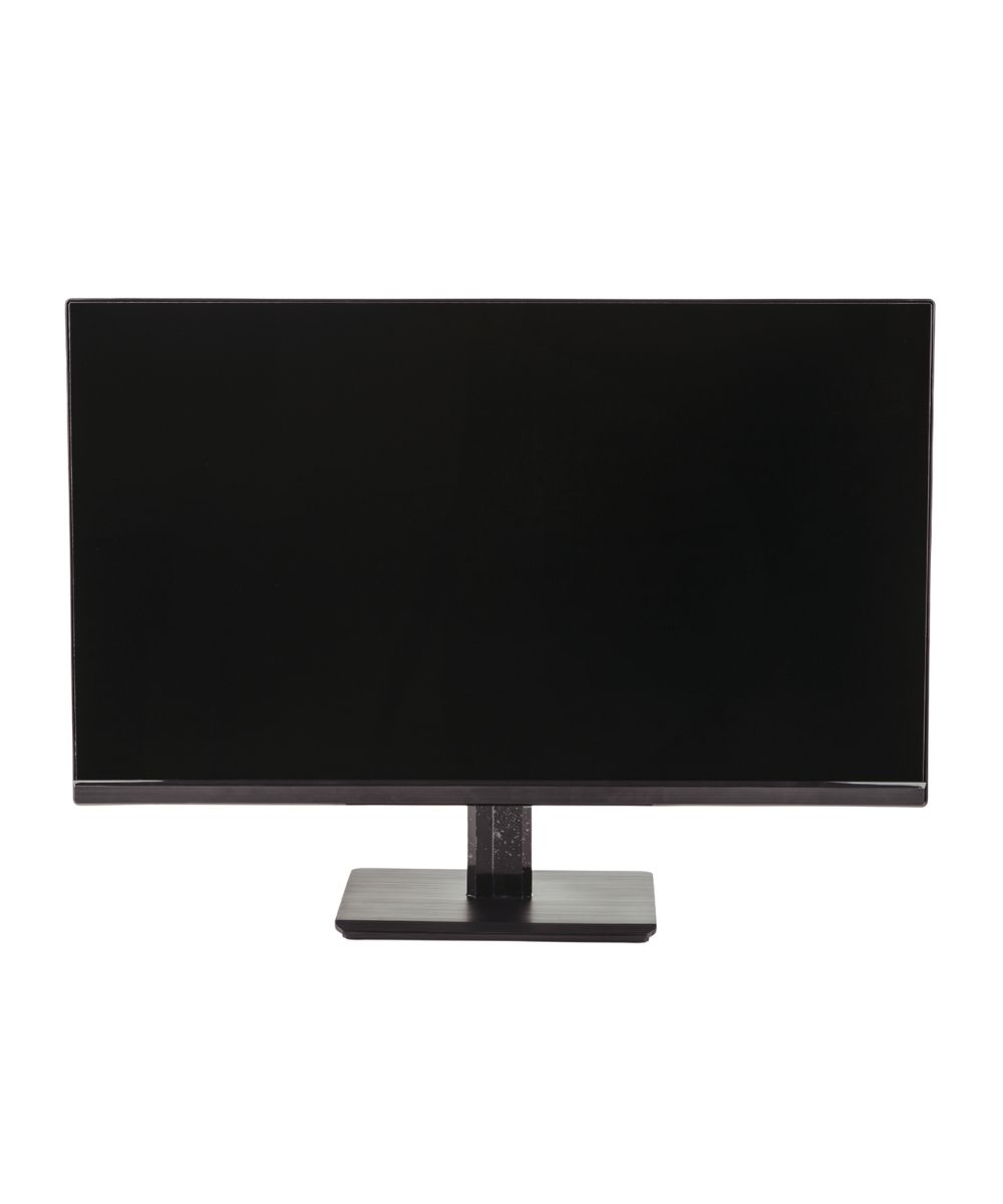 24 Inch Monitor with black screen, slim bezel, central stand and rectangular base shown from the front.