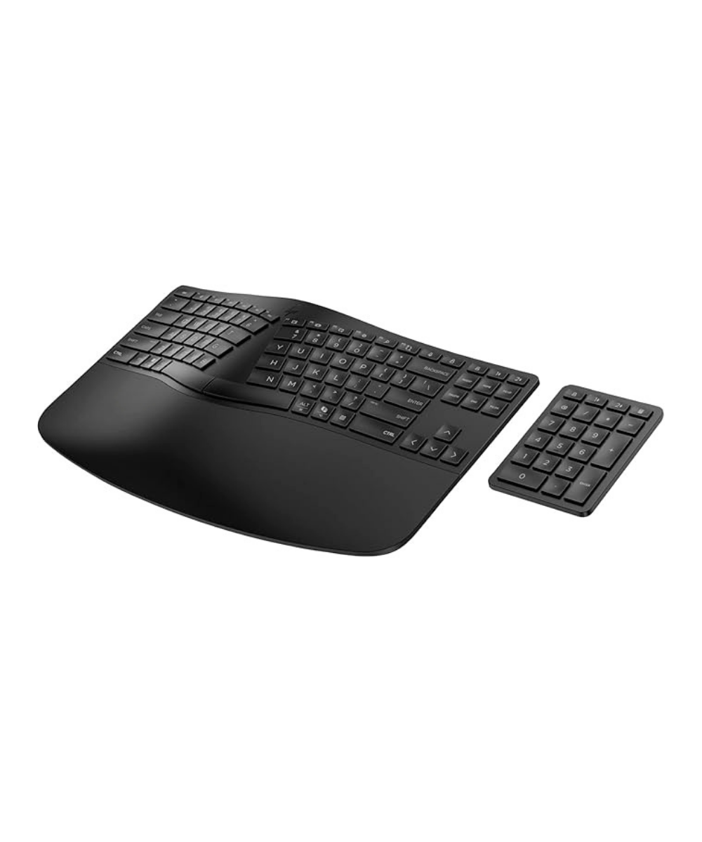 HP 960 Ergonomic Wireless Keyboard with Separate Number Pad - Image 3