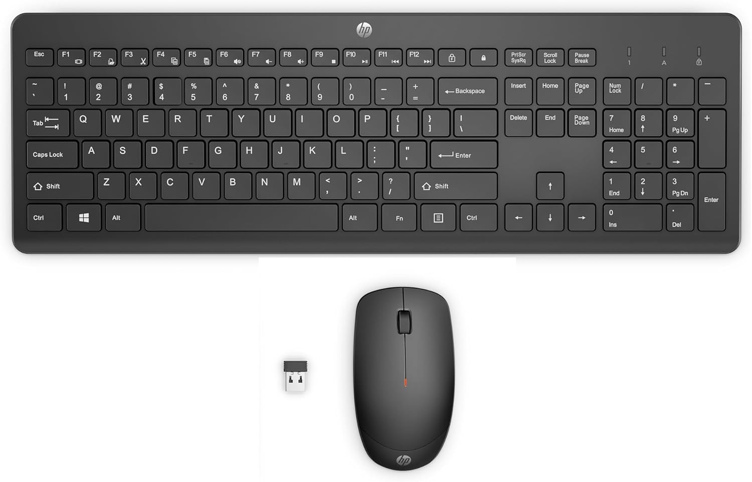 HP 230 Wireless Keyboard & Mouse Set - Blac