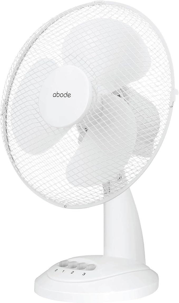 Abode 12" Inch, Lightweight, Portable Desk Fan - Image 3
