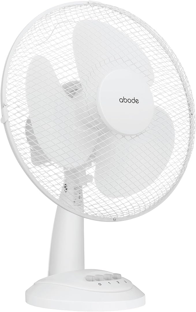Abode 12" Inch, Lightweight, Portable Desk Fan - Image 2