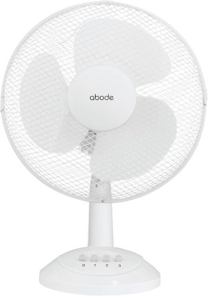 Abode 12" Inch, Lightweight, Portable Desk Fan