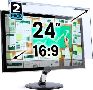 VINTEZ Blue Light Screen Protector for 24 Inch Computer Monitor and Laptop – Anti-UV Blue Light Blocking film