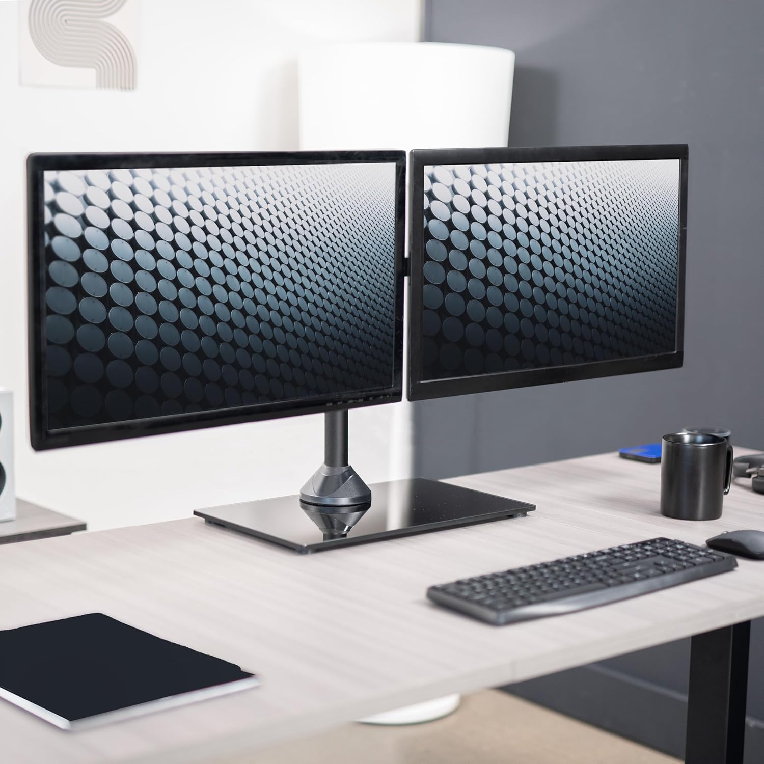 VIVO Freestanding Dual Monitor Stand - Image 4