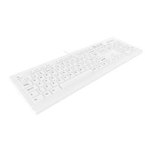 Contour Active Key ClassicClean Medical Keyboard IP68 Full-Size Wired White UK C8100