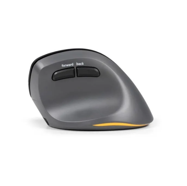 Bakker Elkhuizen PRF Pro 3-Mode Vertical Mouse Right Handed side view showing forward and back buttons.