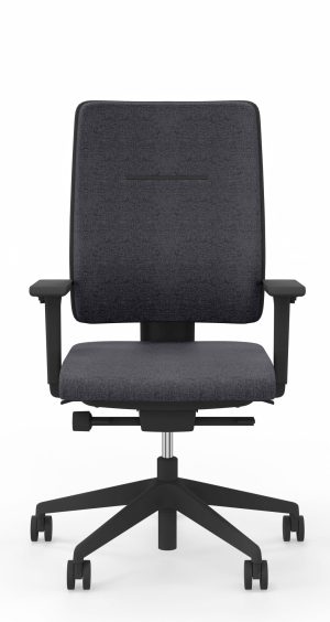 Viasit Toleo swivel chair with 4D arms, lumbar support, ultra spring seat - Black
