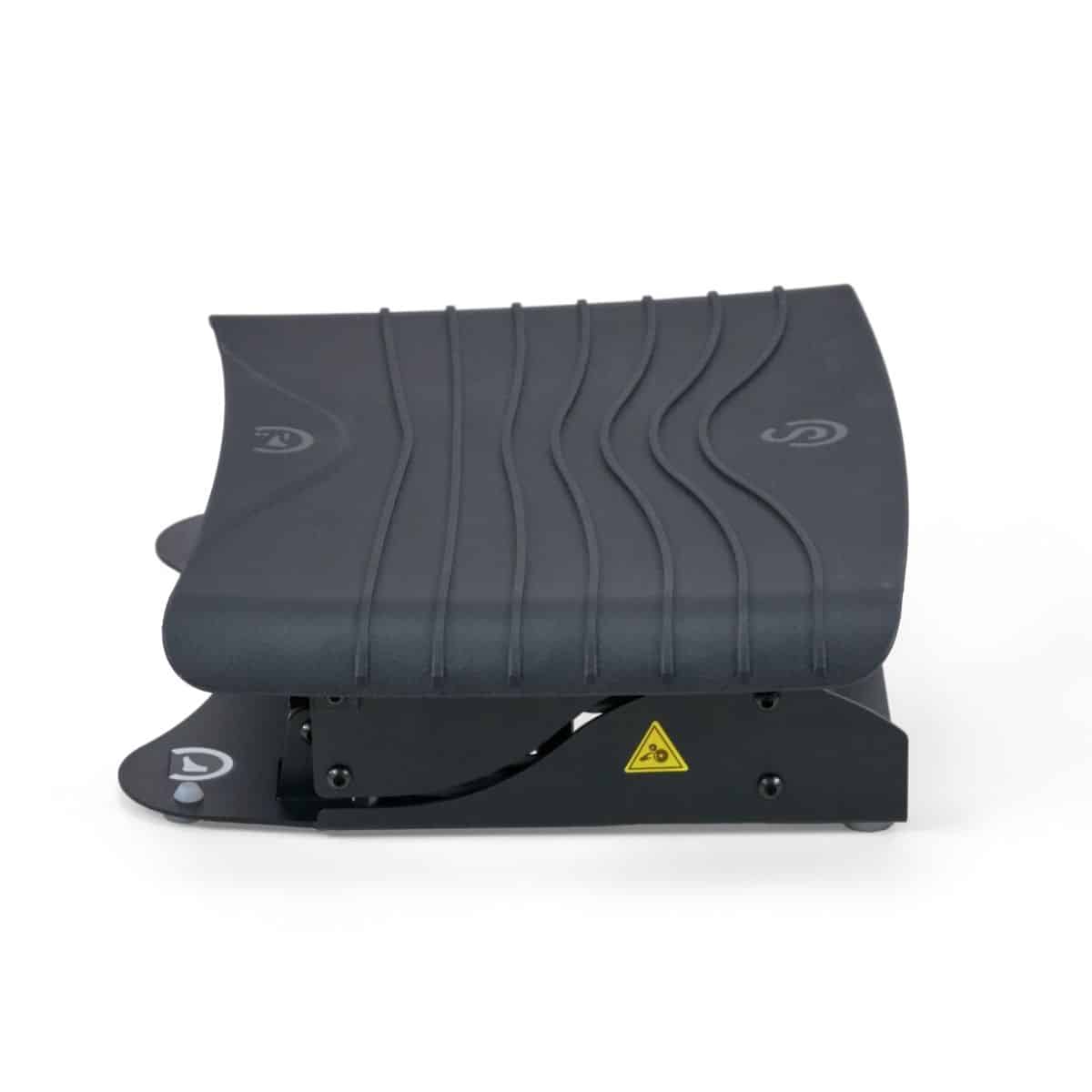 Atlantic Footrest by BakkerElkhuizen shown from the side with its curved foot platform.