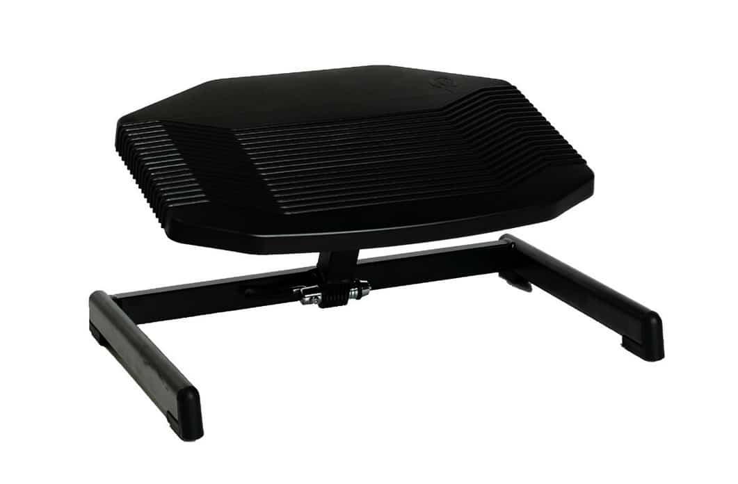 Basic950 BakkerElkhuizen adjustable footrest shown in a raised position.