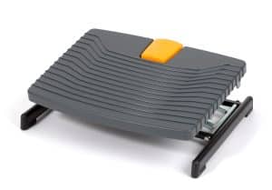 Pro 959 Footrest by BakkerElkhuizen with raised ridged platform and orange adjustment control.